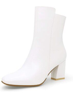 Chic Square Toe Ankle Boots for Women - Stylish & Comfortable Footwear